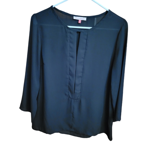 Black Sheer Dress Shirt - Picture 1 of 3